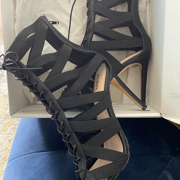 Aldo Shoes - Aldo Black Strappy Heels for Women